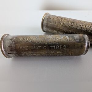 BUNDLE Antique Schrader Universal Tire Pressure Gauge GOOD YEAR Brooklyn NY 1909